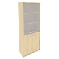 Шкаф для документов со стеклянными дверцами Стайл (Style), 778х410х1980 мм