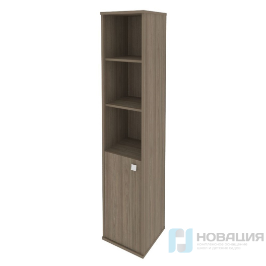 Шкаф для документов полуоткрытый узкий Стайл (Style), 412х410х1980 мм