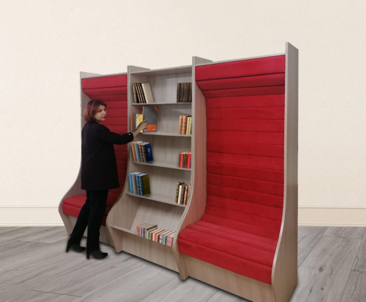 Стеллаж книжный, 800х650х2090 мм