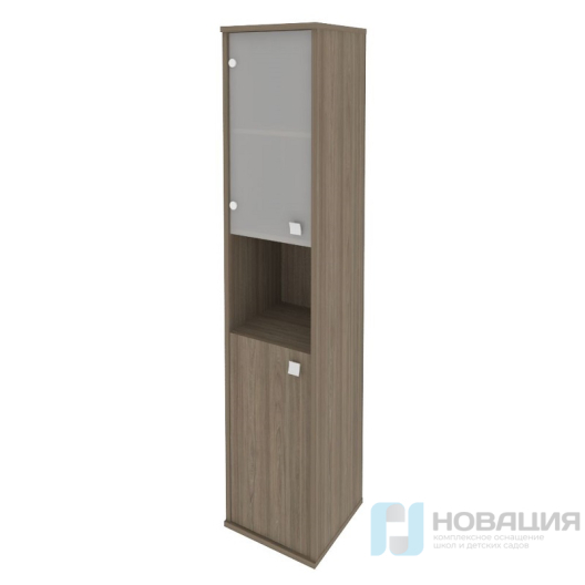 Шкаф для документов комбинированный узкий Стайл (Style), 412х410х1980 мм