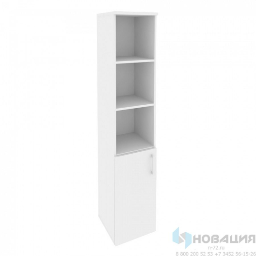 Шкаф для документов полуоткрытый узкий Оникс (Onix), 400х420х1977 мм