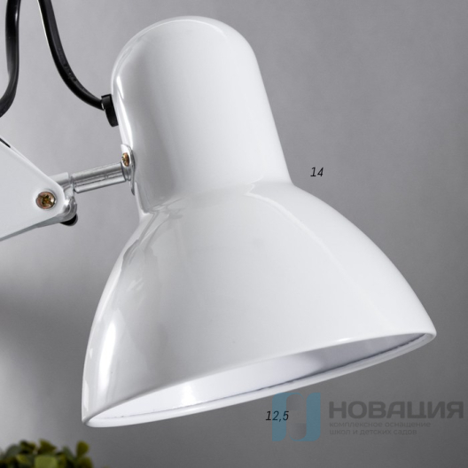 Лампа настольная на струбцине, 14х12х71 см (E27)