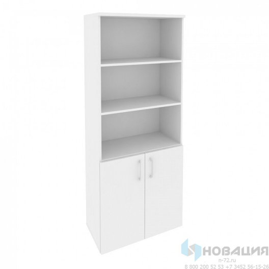 Шкаф для документов полуоткрытый Оникс (Onix), 800х420х1977 мм