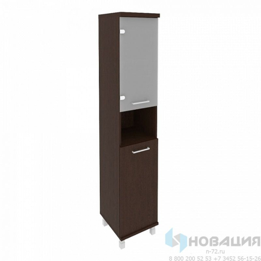 Шкаф для документов комбинированный узкий Фест (First), 401х432х2060 мм