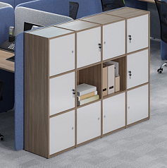 Модульный стеллаж Локер (Locker) 4 секции, 1632х350х1203 мм